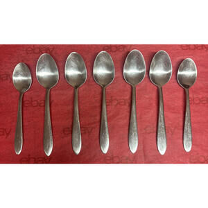 Oneida MOONCREST - Stainless Steel 7 pc. Flatware 5 Large Spoons 2 Small Spoon